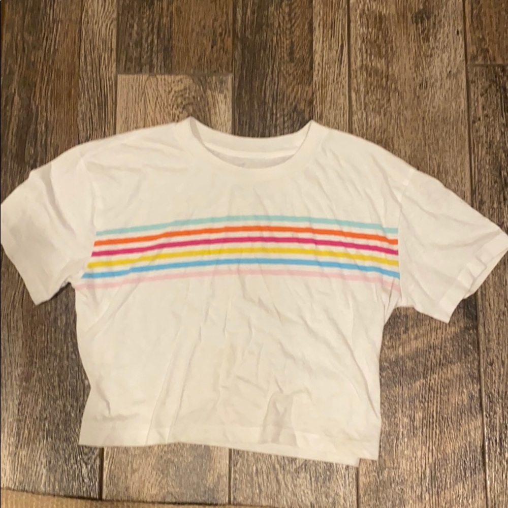 pacsun wide cut cropped tee